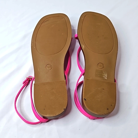 CUSHIONAIRE Vida Pink Flat Sandals Size 7.5 - Picture 5 of 7